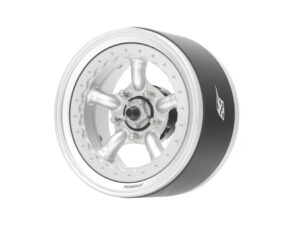 Boom Racing Probuild 1.9'' Beadlock Aluminium Wheels - Flat Silver (2) 35072