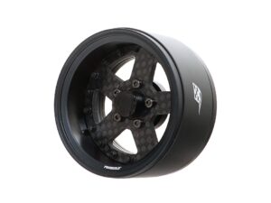 Boom Racing Probuild 1.9'' Beadlock Aluminium Wheels - Matt black / Carbon Fiber (2) 34027