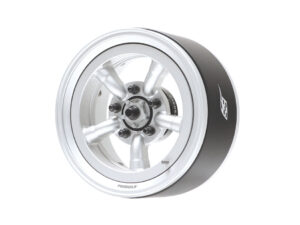 Boom Racing Probuild 1.9'' M5 Beadlock Aluminium Wheels - Flat Silver (2) 35076