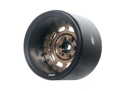 Boom Racing Probuild 2.2" Extra Wide MAG10 Adjustable offset aluminium beadlock wheels (2) - Matt Black/Bronze 35738