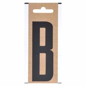 Boot sticker letter B zwart 10 cm 10091847