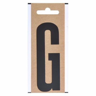 Boot sticker letter G zwart 10 cm 10091853