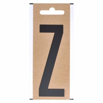 Boot sticker letter Z zwart 10 cm 10091874