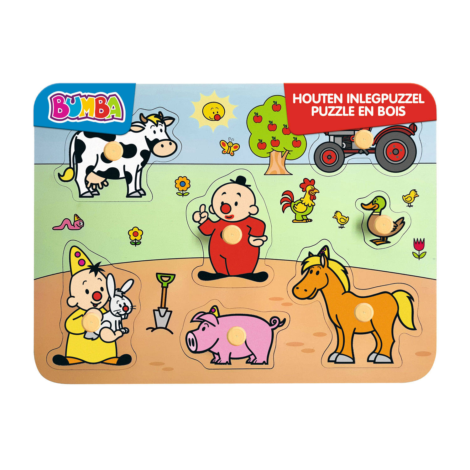 Bumba houten vormenpuzzel boerderij 2410084