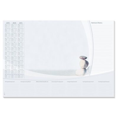 Bureaulegger van papier 59.5 x 41 cm met kalender 10142306