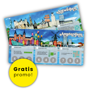 Cities Promo Amsterdam/Antwerpen - Bordspel 13450