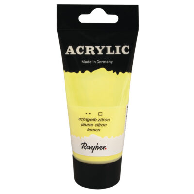 Citroen gele acrylverf/hobbyverf op waterbasis 75 ml 10270047