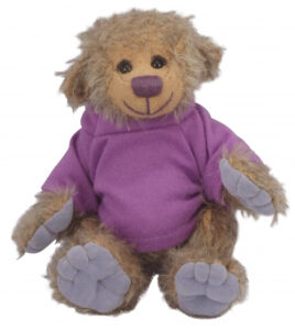 Clemens knuffelbeer Teddy Fely junior 17 cm pluche grijs/bruin 451098