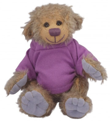 Clemens knuffelbeer Teddy Fely junior 17 cm pluche grijs/bruin 451098