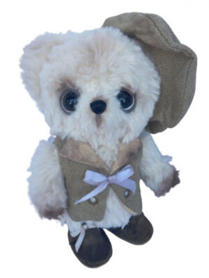 Clemens knuffelbeer Teddy Sharl junior 16 cm pluche beige 450836