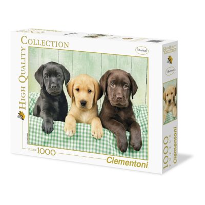 Clementoni legpuzzel Drie Labradors 1000 stukjes 1571445