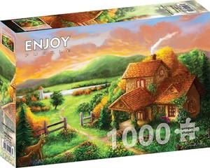 Cottage at Dusk Puzzel (1000 stukjes) 37463140989