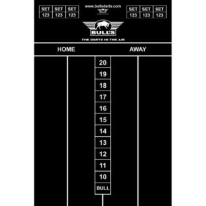 Dart krijt scorebord 45x30 cm 10234001