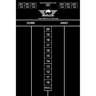 Dart krijt scorebord 45x30 cm 10234001