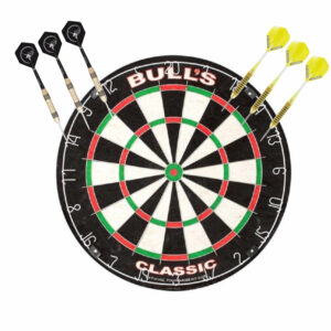 Dartbord Bulls The Classic met 2 sets dartpijlen 21 grams 10235099