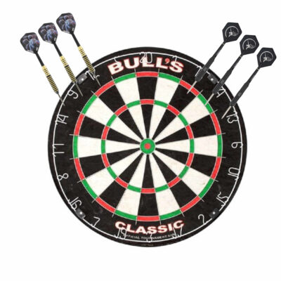 Dartbord Bulls The Classic met 2 sets dartpijlen 22 grams 10235108