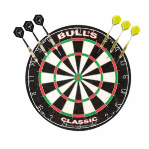 Dartbord Bulls The Classic met 2 sets dartpijlen 23 grams 10235107