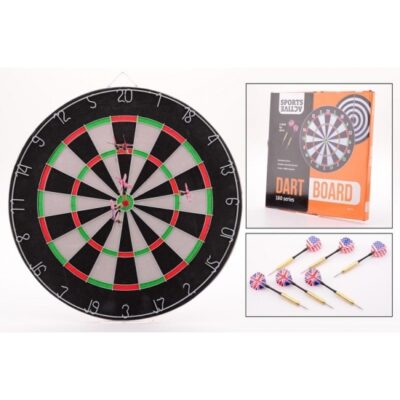 Dartbord set 45 cm met 6 pijltjes 10076249