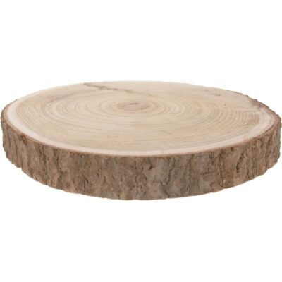 Decoratie Paulowna houten boomschijf 29-34 cm 10141645