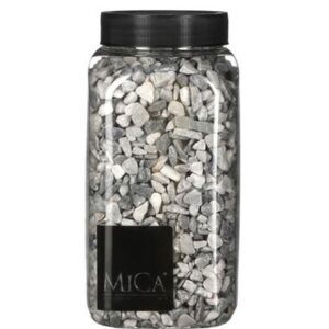 Decoratie/hobby steentjes mini licht grijs 650 ml 10179364