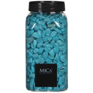 Decoratie/hobby steentjes turquoise blauw 650 ml 10179375