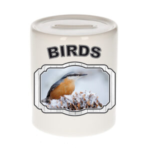 Dieren boomklever vogel spaarpot - birds/ vogels spaarpotten kinderen 9 cm 10257137