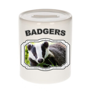 Dieren das spaarpot - badgers/ dassen spaarpotten kinderen 9 cm 10250750