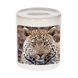 Dieren foto spaarpot jaguar 9 cm - jaguars spaarpotten jongens en meisjes 10257162