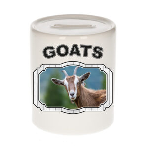 Dieren geit spaarpot - goats/ geiten spaarpotten kinderen 9 cm 10250740