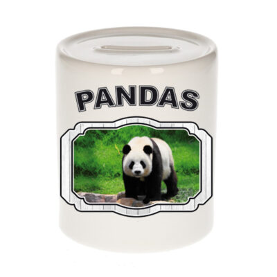 Dieren grote panda spaarpot - pandas/ pandaberen spaarpotten kinderen 9 cm 10257140