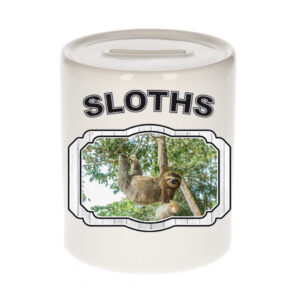 Dieren hangende luiaard spaarpot - sloths/ luiaarden spaarpotten kinderen 9 cm 10257113