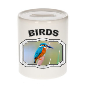 Dieren ijsvogel spaarpot - birds/ vogels spaarpotten kinderen 9 cm 10250773