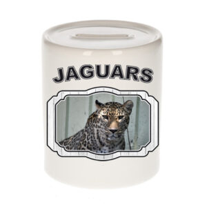 Dieren jaguar spaarpot - jaguars/ jaguars spaarpotten kinderen 9 cm 10257104