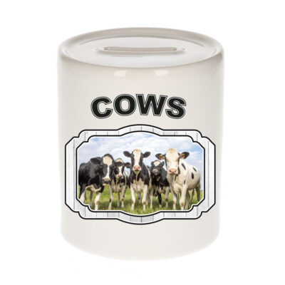 Dieren koe spaarpot - cows/ Nederlandse koeien spaarpotten kinderen 9 cm 10250770