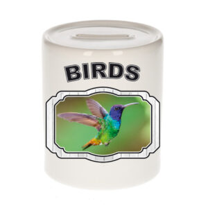 Dieren kolibrie vogel spaarpot - birds/ vogels spaarpotten kinderen 9 cm 10257091