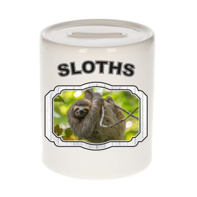 Dieren luiaard spaarpot - sloths/ luiaards spaarpotten kinderen 9 cm 10250757