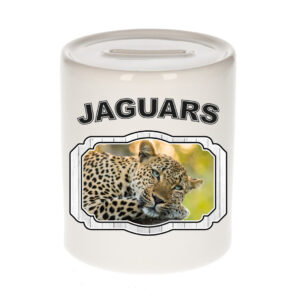 Dieren luipaard spaarpot - jaguars/ jaguars/ luipaarden spaarpotten kinderen 9 cm 10250766