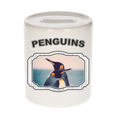 Dieren pinguin spaarpot - penguins/ pinguins spaarpotten kinderen 9 cm 10250764