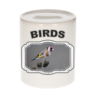 Dieren putter vogel spaarpot - birds/ vogels spaarpotten kinderen 9 cm 10250739