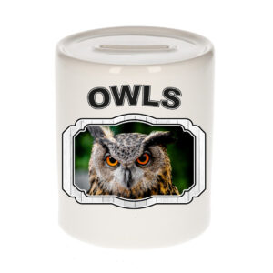 Dieren uil spaarpot - owls/ uilen spaarpotten kinderen 9 cm 10250755