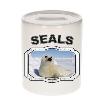 Dieren zeehond spaarpot - seals/ zeehonden spaarpotten kinderen 9 cm 10250765