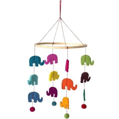 Dierentuin dieren olifant mobiel 45 cm hangdecoraties 10143696