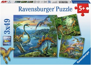 Dinosauriërs Puzzel (3x49 stukjes) 21982056707