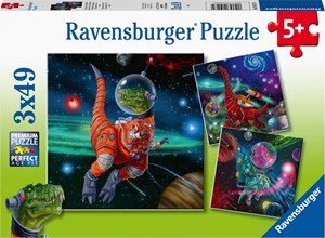 Dinosauriërs in de Ruimte Puzzel (3 x 49 stukjes) 28372809077