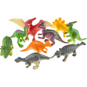 Dinosaurus speelgoed set - voor kinderen - 12x stuks - plastic 10372103