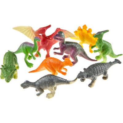 Dinosaurus speelgoed set - voor kinderen - 12x stuks - plastic 10372103