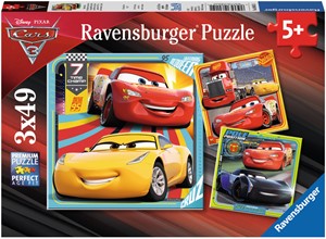 Disney Cars 3 Puzzel - Legendes van de baan (3 x 49 stukjes) 21982056753