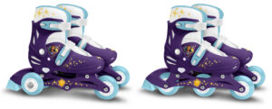 Disney Wish 2 in 1 Tri & Inline Skates Semi softboot Paars maat 27 30 1024522