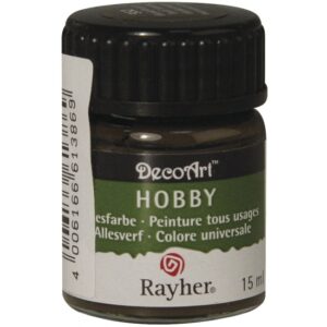 Donkerbruine acrylverf/allesverf potje 15 ml hobby/knutsel 10054774