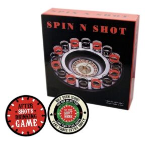 Drank spelletjes roulette met plaats je shotglas viltjes 10157855